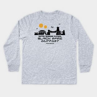 Black Spire Outpost Border Patrol Kids Long Sleeve T-Shirt